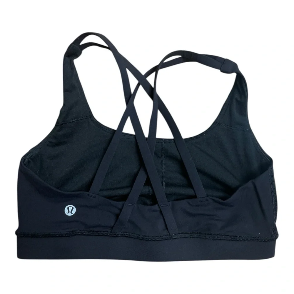 Lululemon Energy Bra *Medium Support B-D Cups Size 6 Black